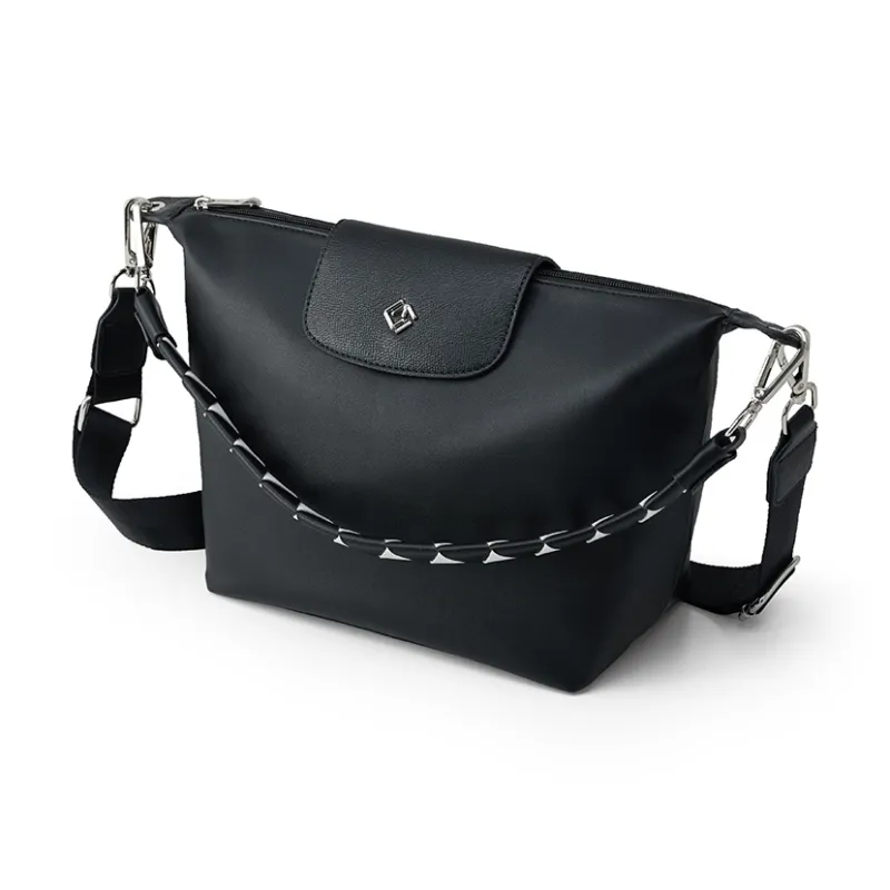 HE BAO BAO Leather One Shoulder Crossbody Bag Women's-6
