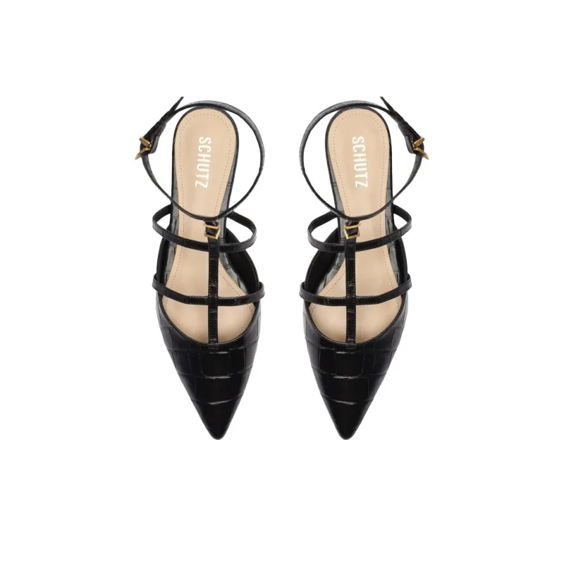 Schutz Hayden Casual Single Shoes Women's Black-3