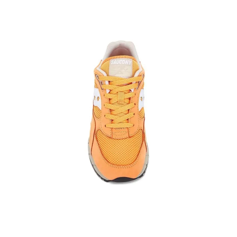 Saucony Shadow 6000 Anti Slip Wear Resistant Low Top Casual Running Shoes Men's Orange White-3