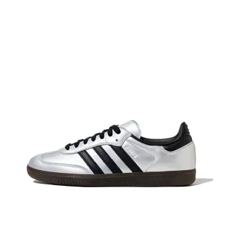 Adidas Originals Samba Og Silver Metallic Black Gum Women's