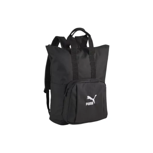 PUMA Fabric Backpack Medium Size Unisex Black