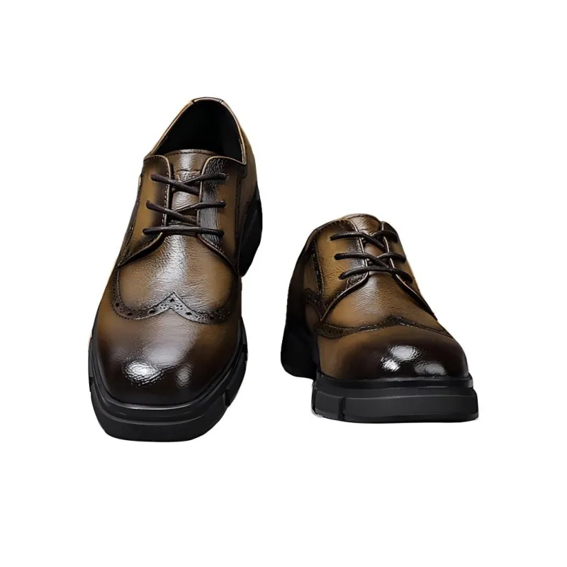 G.N.SHIJIA Dress Shoes Men's Brown-1