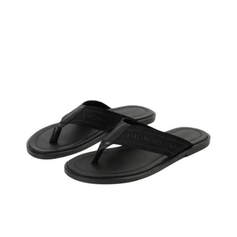 GIORGIO ARMANI Flip Flops Men's Black-2