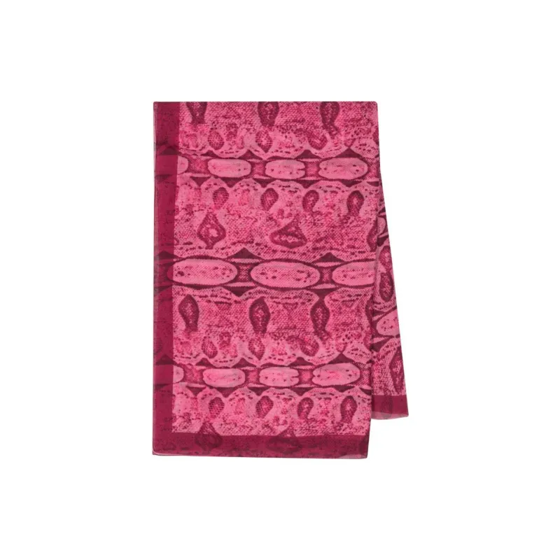 GUCCI Snake print Chiffon Scarf-1