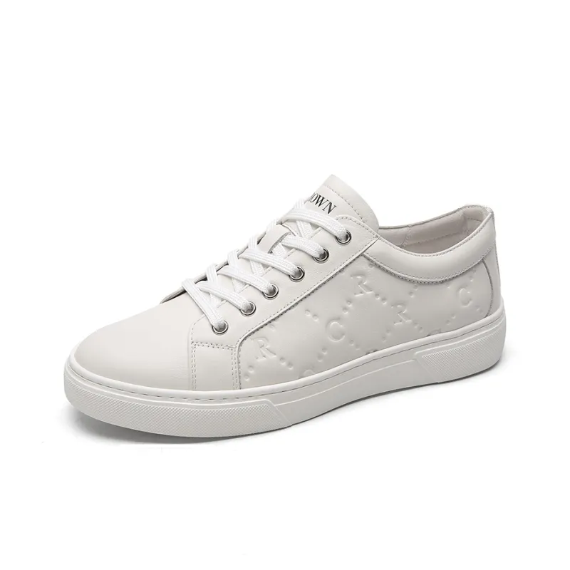 CROWN Skateboard Shoes Men's White One Yard Larger-1
