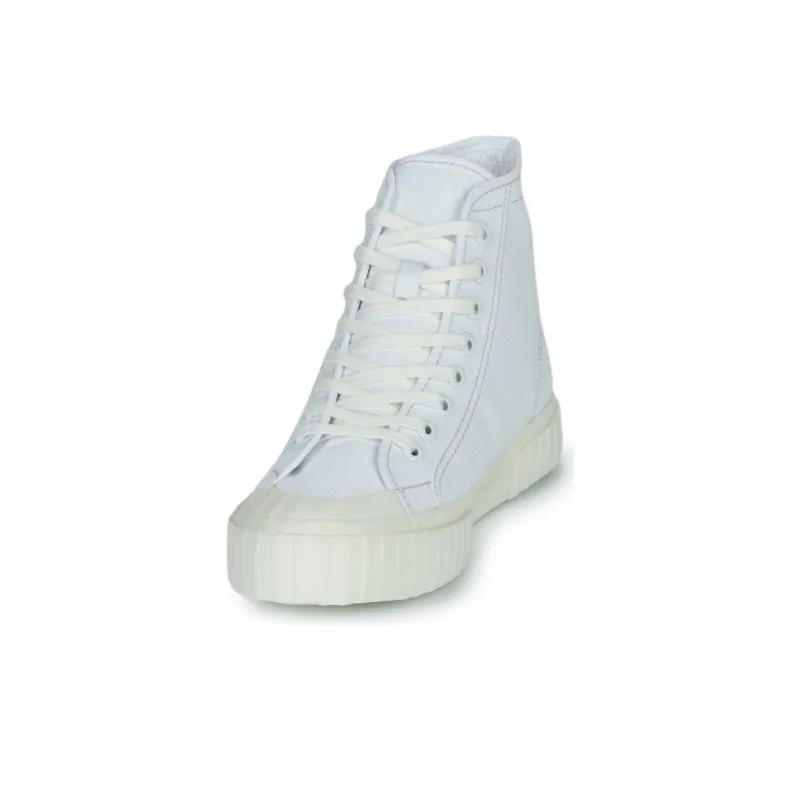 SUPERGA 2696 Stripe Abrasion Resistant High Top Skateboard Shoes Unisex White-9