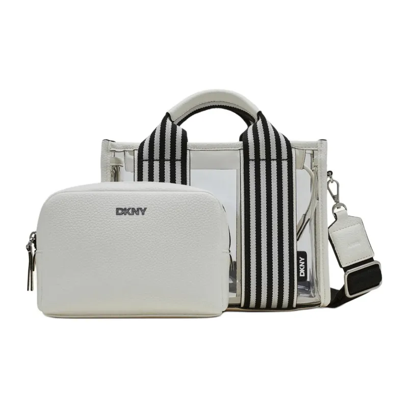 DKNY Thermoplastic Polyurethane Handbag Small Size Women's White-0