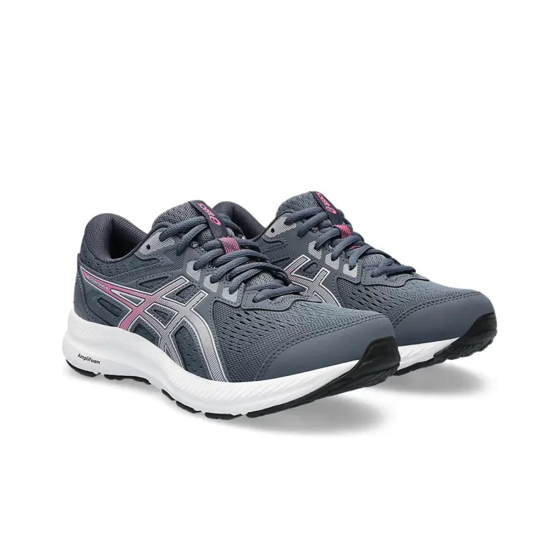 Asics Gel Contend 8 Durable Breathable Low Top Casual Running Shoes Women's Gray Purple-2