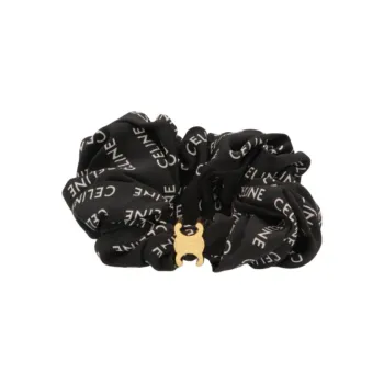 CELINE Silk Headbands Women's Black
