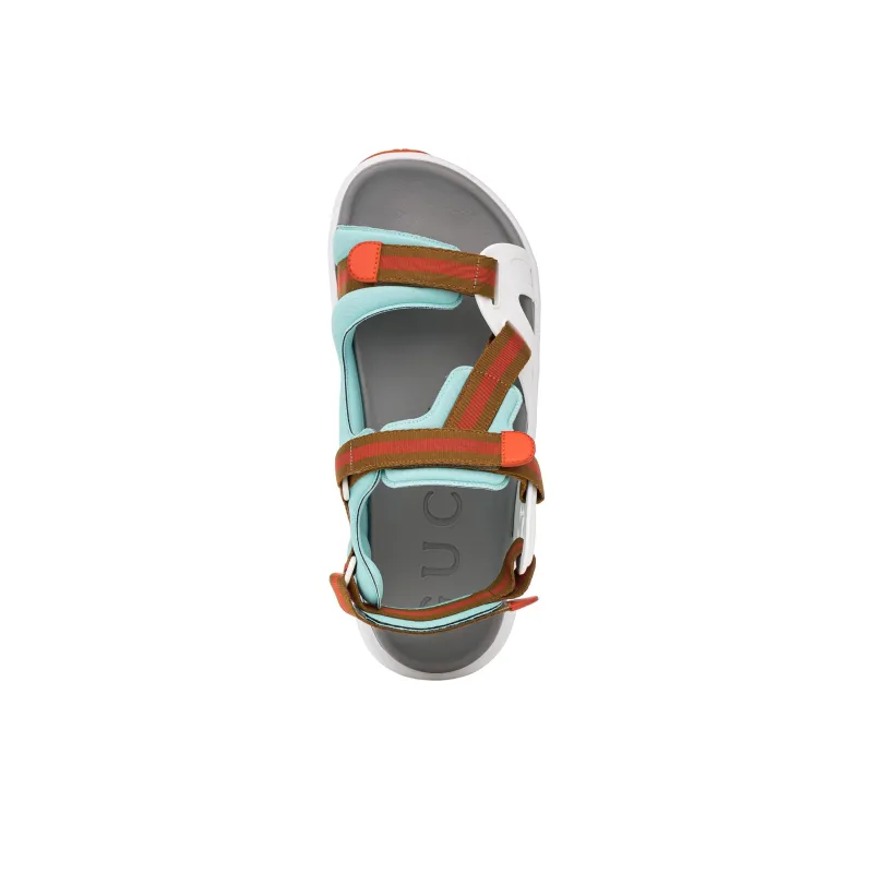 GUCCI Women's Platform Sandal 'Color Block White Blue Orange' Women's-3