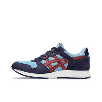 Asics Lyte Classic Slip Resistant And Breathable Low Top Casual Running Shoes Unisex Blue Red