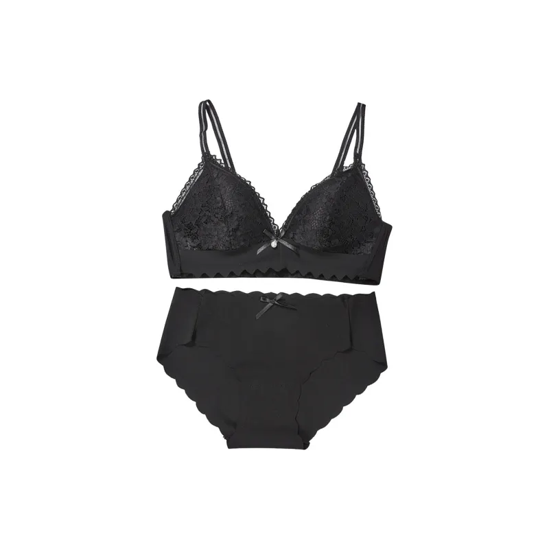 Flowers In Water Underwear Set Women's-0