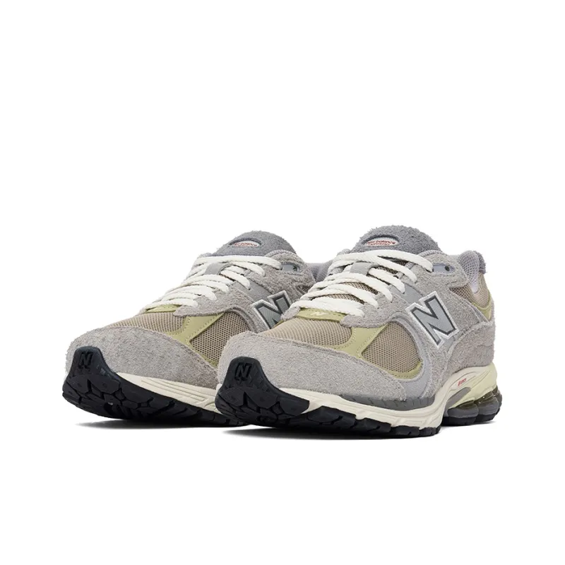 New Balance 2002R Rain Cloud Sneakers 'Grey Yellow'-2