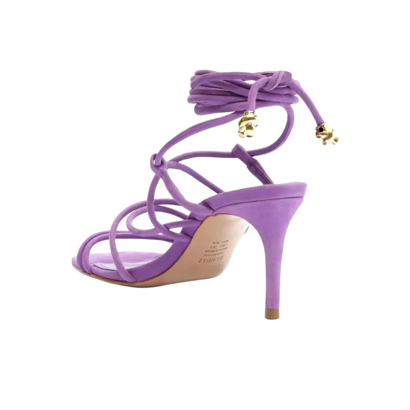Schutz Magdalena Roman Sandals 8cm Women's Purple-3