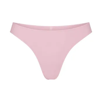 SKIMS MICRO POINTELLE DIPPED THONG Underpants Women's 1 Pack BABY PINK/Light Pink
