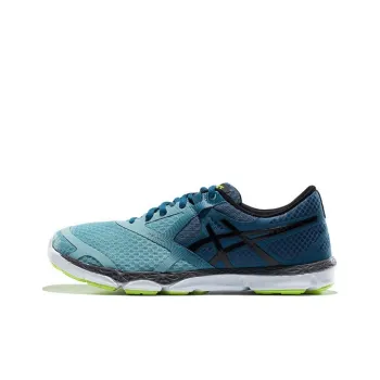 Asics Anti-Slip And Wear-Resistant Breathable Low-Top Running Shoes Men's Light Blue Black