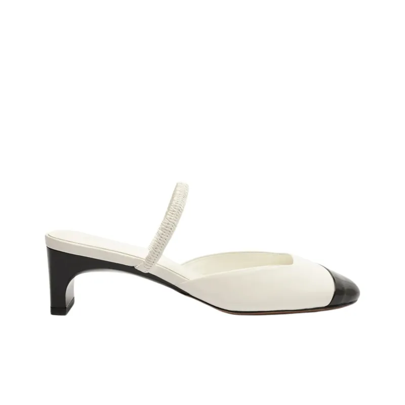 Schutz Slip Resistant Closed Toe Slippers 5cm Women's White-1