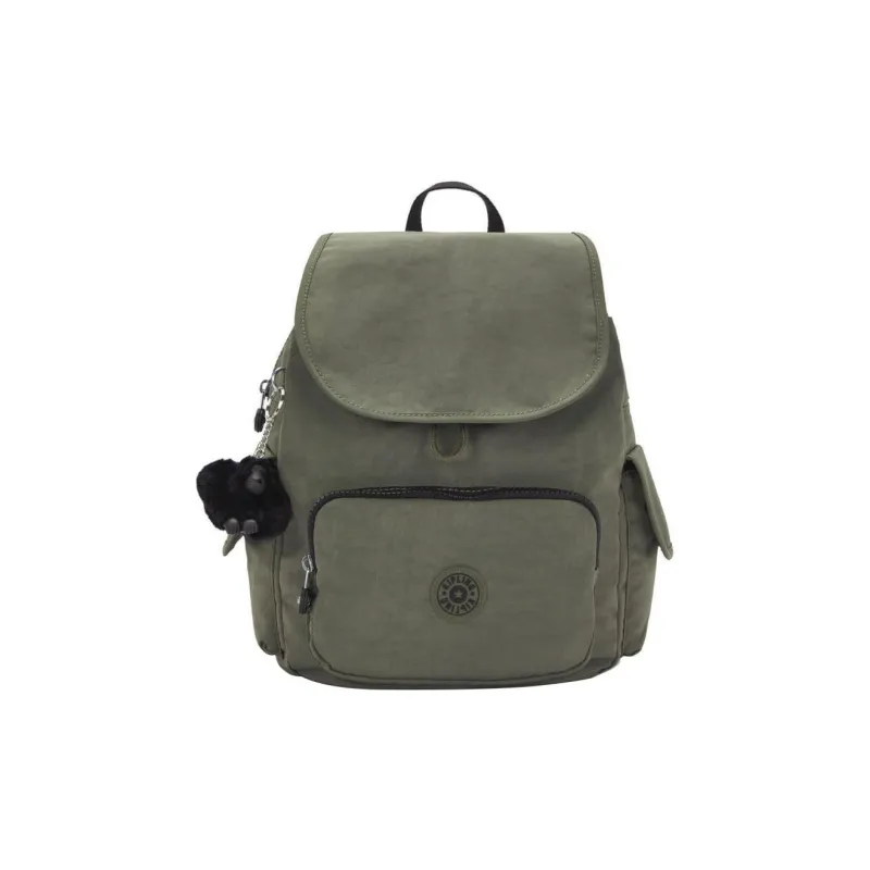Kipling Nylon Backpack Trumpets Women's Green Moss-0