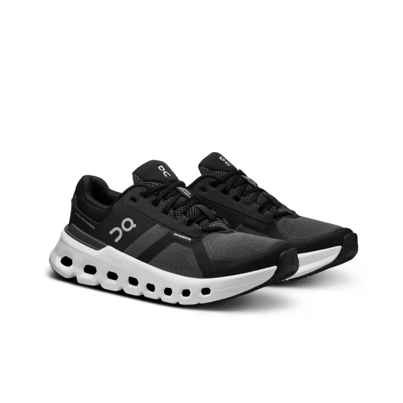 On Cloudrunner 2 Cushioning, Slip Resistant, And Abrasion Resistant Low Top Casual Running Shoes Women's Black-2