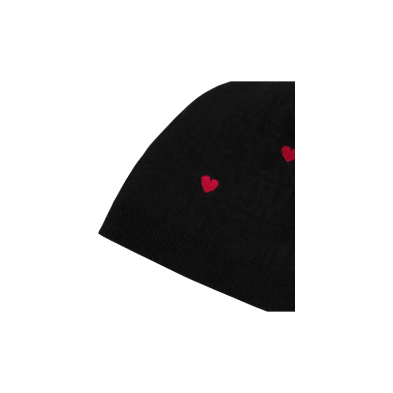 MOSCHINO Embroidered motif Wool blend Beanie-2