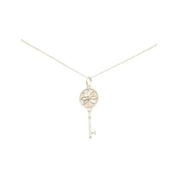 TIFFANY & CO. Pre Owned 2000 2020 Diamond Daisy Key Necklace