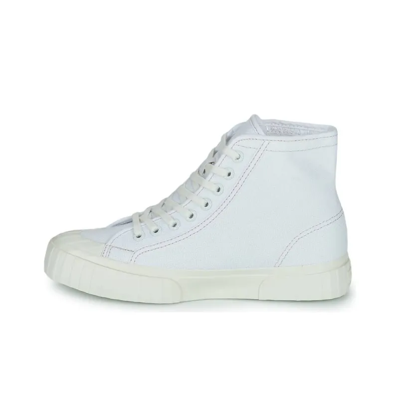 SUPERGA 2696 Stripe Abrasion Resistant High Top Skateboard Shoes Unisex White-5