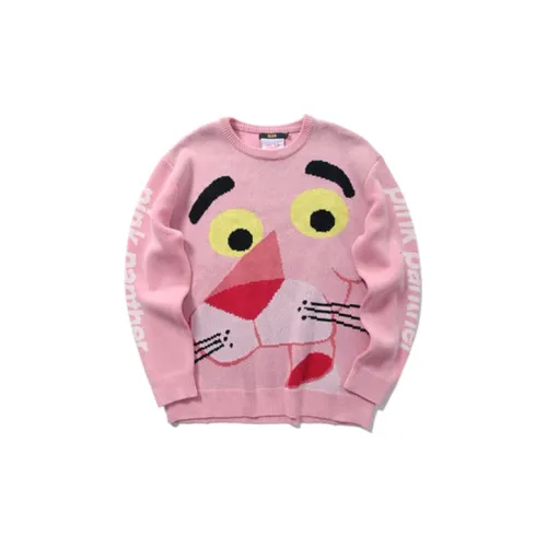 Pink Panther Fun X Pink Panther Sweaters Unisex Pink