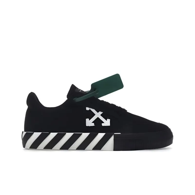 OFF WHITE Vulc Low Canvas Black White Women's-1