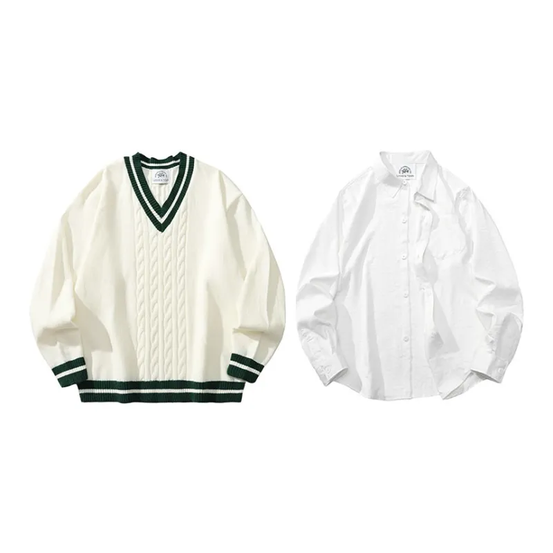 LIVINGTOWN Shirt Matching Set Unisex-5