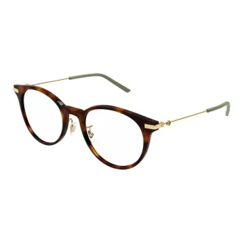GUCCI Acetate Round Eyeglass Frames Women's Tortoiseshell