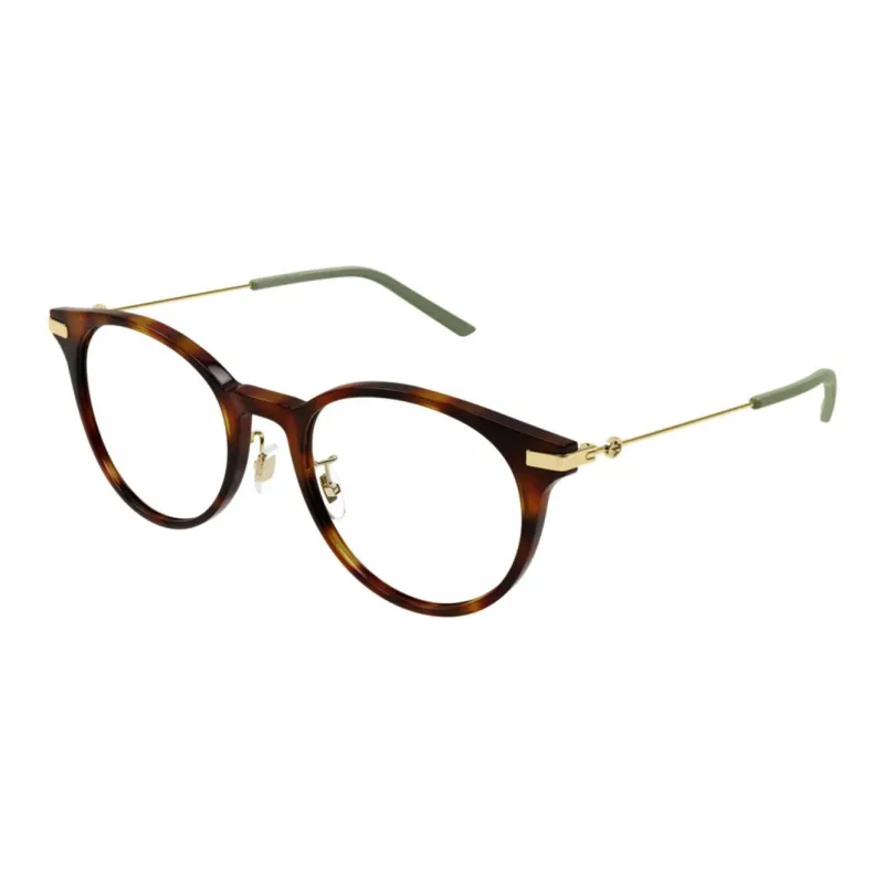 GUCCI Acetate Round Eyeglass Frames Women's Tortoiseshell-0
