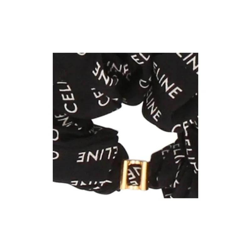 CELINE Silk Headbands Women's Black-2