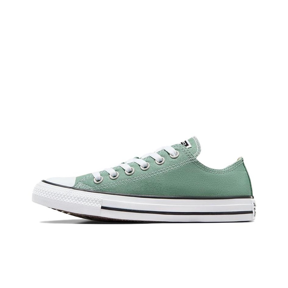 Converse green canvas shoes best sale