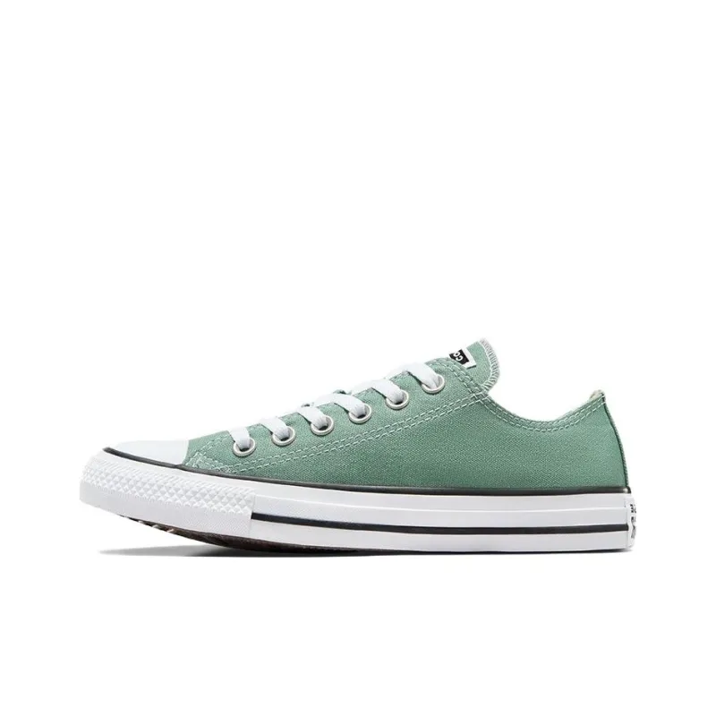 Converse Chuck Taylor All Star Anti Slip Wear Resistant Low Top Canvas Shoes Unisex Light Green-0