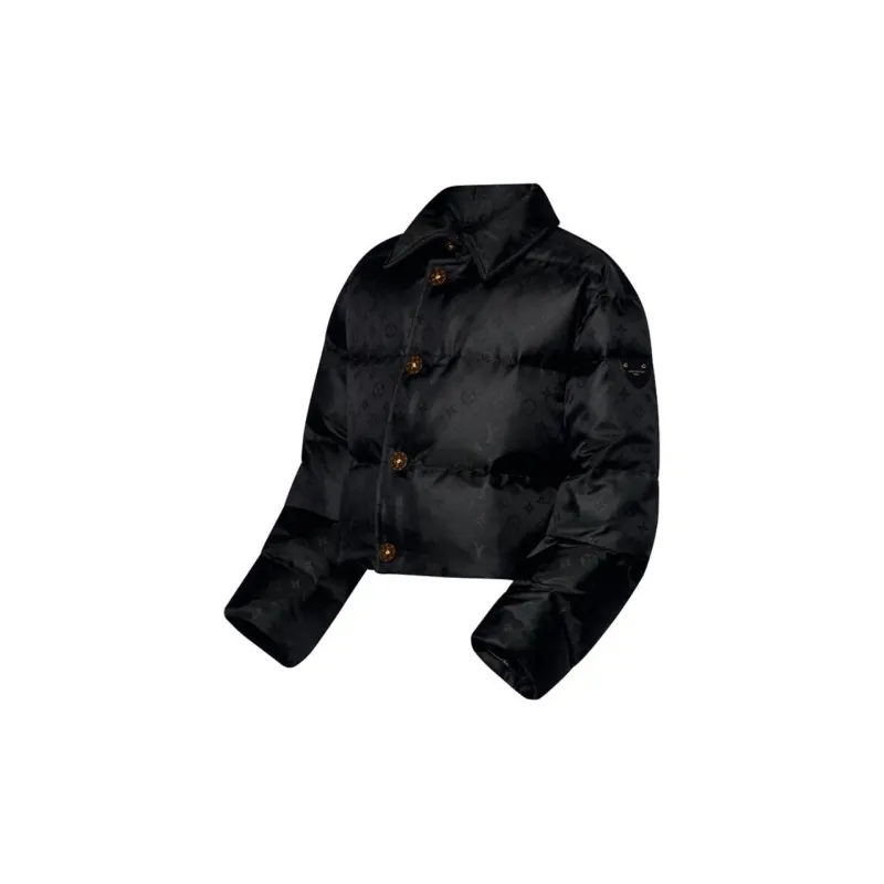LOUIS VUITTON 1AFUIU Cropped Monogram Puffer Jacket-2