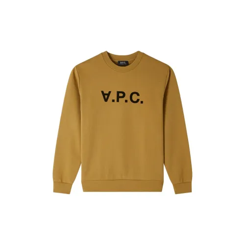 A.P.C Sweatshirts Unisex Mustard Yellow