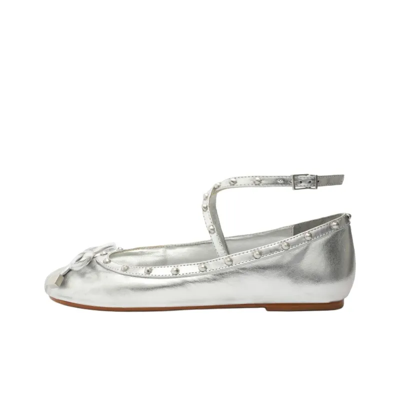 Schutz Larissa Casual Single Shoes Women's Silver-0