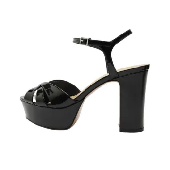 Schutz Keefa Strap Sandals 10.5cm Women's Black