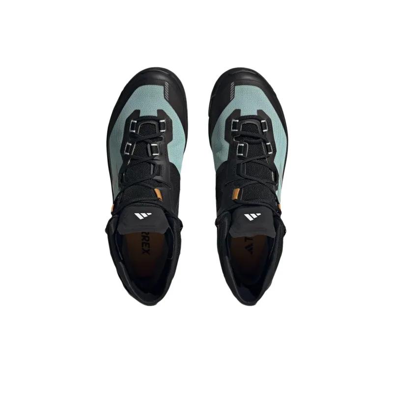 Adidas Terrex Skychaser Tech Gore Tex Semi Flash Aqua Core Black Preloved Yellow-4