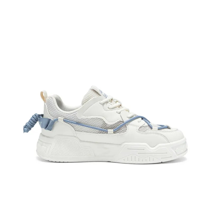 WARRIOR Skateboard Shoes Unisex Low Top Blue-1