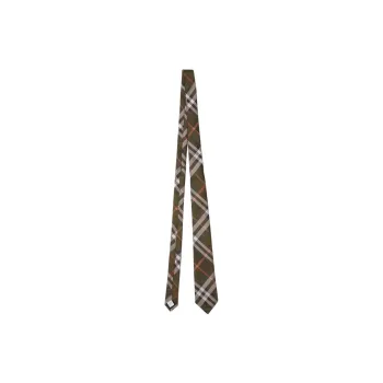 Burberry Silk Ties Men's Khaki Green