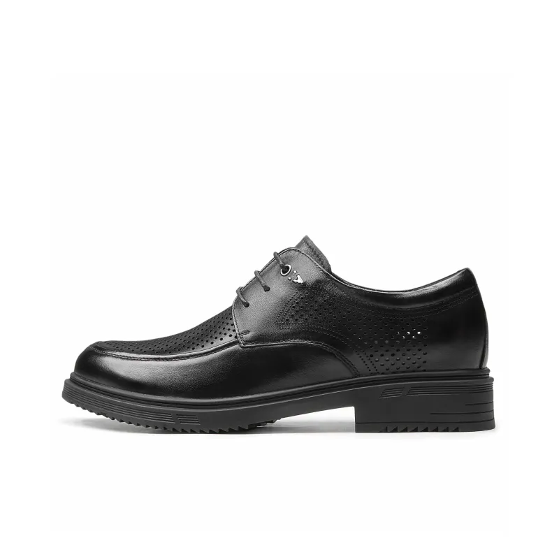 GOG Summer Breathable Dress Shoes Men's Black-0