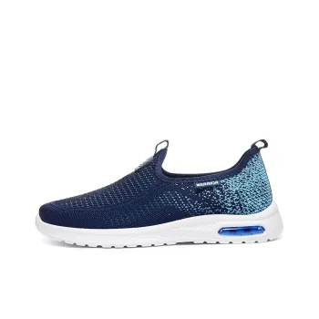 Warrior Cushioning Wear Resistant Low Top Casual Shoes Men's Navy Blue