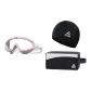 White/Pink Large Frame Swim Goggles+Swimming Cap+Swim Bag