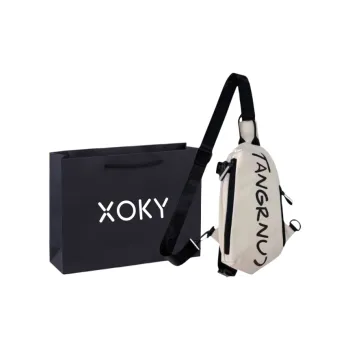 XOKY Nylon Crossbody Bag Regular Unisex Black/White