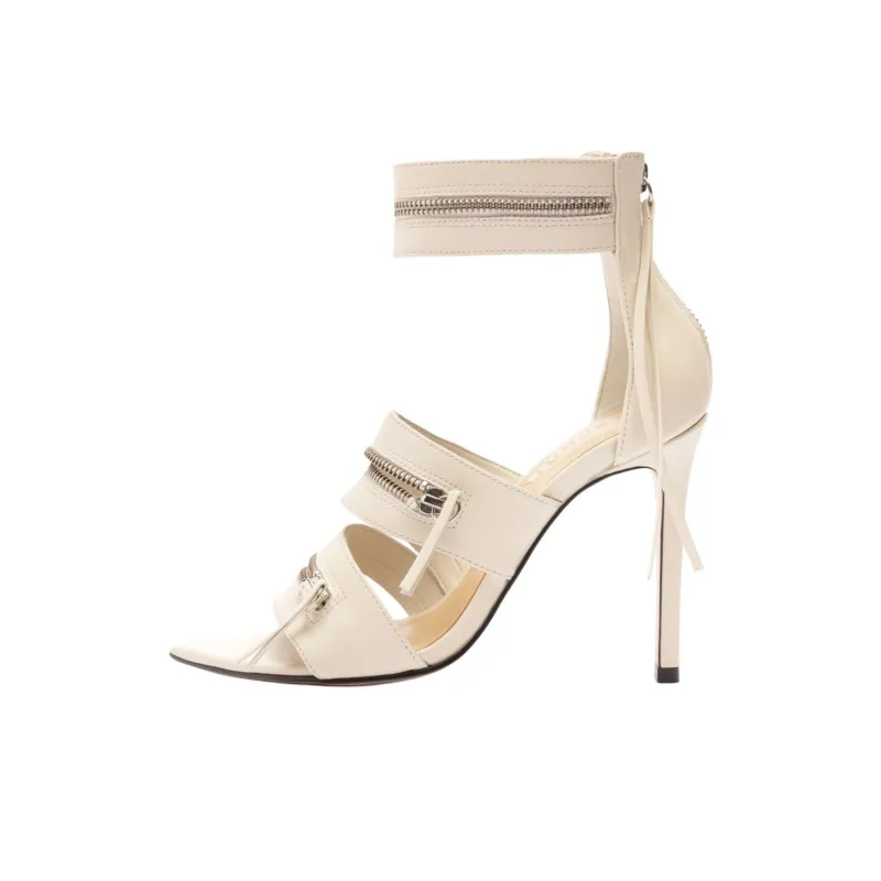 Schutz Alanis Strap Sandals 11cm Women's White-0