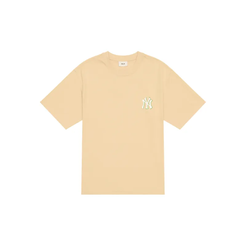 MLB MONOGRAM Collection New York Yankees SS24 T Shirt Unisex Apricot-1