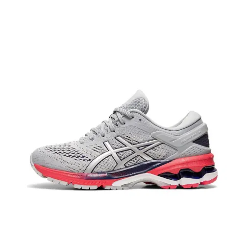 Asics Women's Gel Kayano 26 Wide 'Piedmont Grey Red'