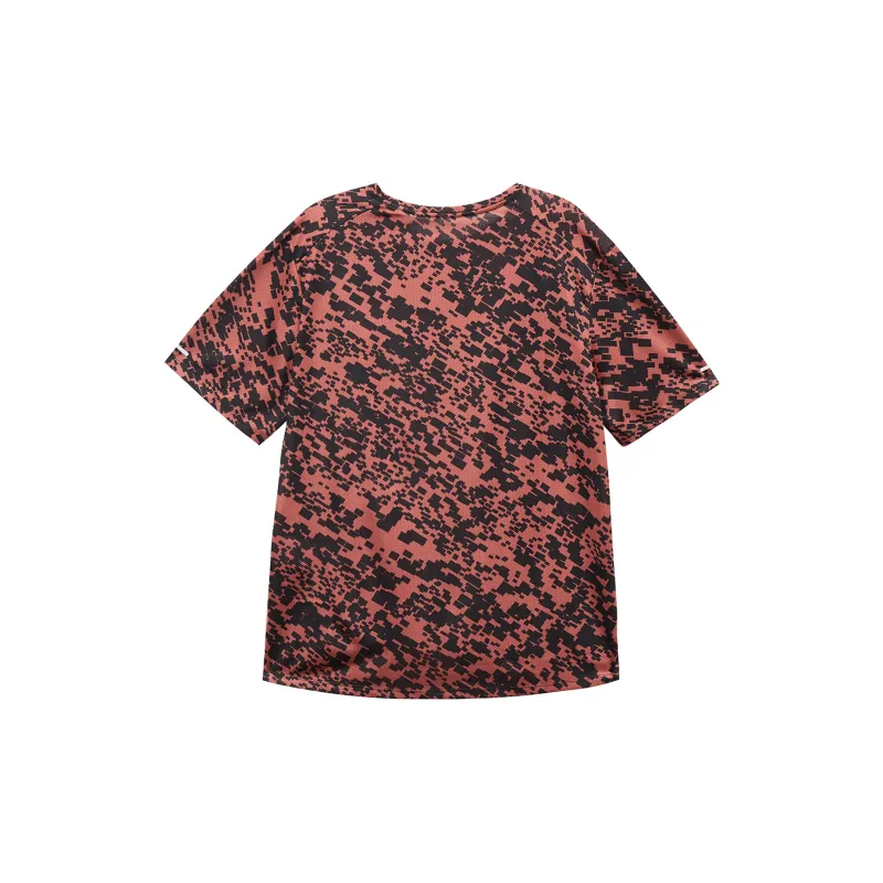 Nike T Shirts Men Black Red-1