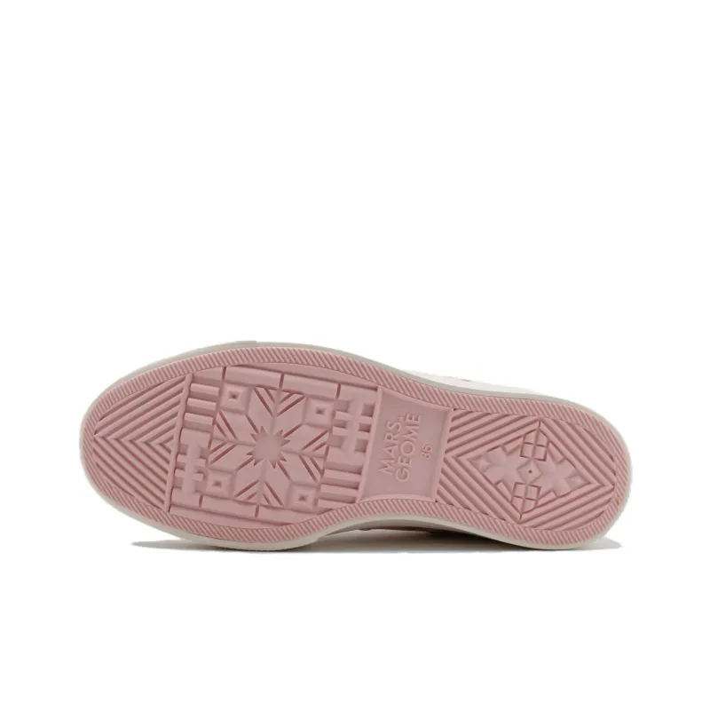 MARS*GEOME Slip Resistant, Abrasion Resistant, Lightweight High Top Canvas Shoes Women's Peach Pink-5